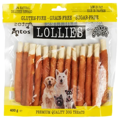 Afbeelding van Antos Chicken D&#039;Light Lollies Hondensnacks Rund Kip 400 g