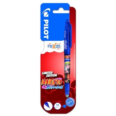 Afbeelding van PILOT x Naruto 1 FriXion Ball uitwisbare pen gelimiteerde editie Shipudden navulbare balpen blauw medium punt
