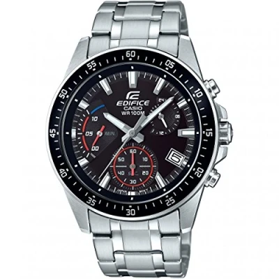 Afbeelding van Casio Edifice EFV 540D 1AVUEF Herenhorloge 42 mm Zilverkleurig