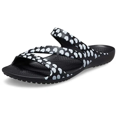 Afbeelding van Crocs Kadee II Sandal W Clog Dames, Zwart/Wit