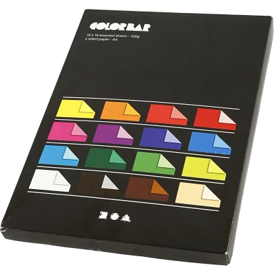 Afbeelding van Color Bar, A4 21x30 cm, kleuren assorti, effen, 160 assorti vel