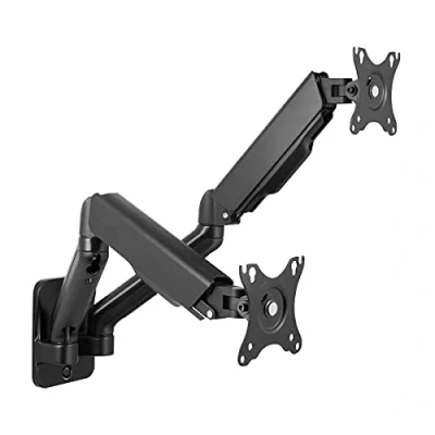 Afbeelding van LogiLink BP0146 Wandhouder met 2 vakken voor 17 32 inch display, gasveer 90 540 mm, zwart