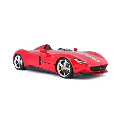 Afbeelding van the 1:18 Diecast Modelcar of Ferrari Monza SP1 2018 in Red manufacturer scalemodel is Burago.This model only online available.