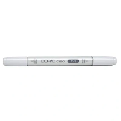 Afbeelding van COPIC Ciao C 3, Cool Gray No. Twin Marker met medium punt en penseelpunt
