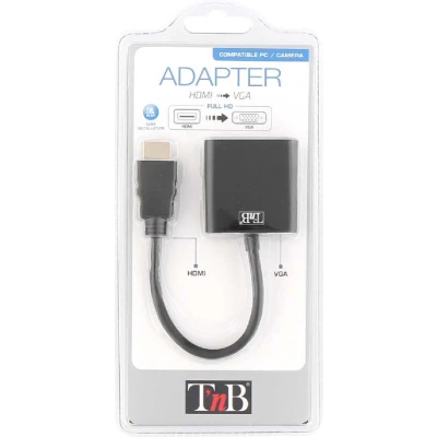 Afbeelding van T&#039;nB HDMIVGA tussenstuk voor kabels HDMI VGA Zwart