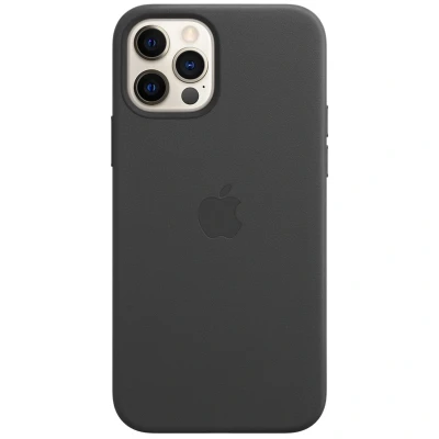 Afbeelding van Apple origineel Leather MagSafe Case iPhone 12 / Pro Black MHKG3ZM/A