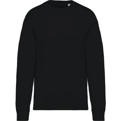Afbeelding van Native Spirit Ecologische oversized uniseks sweater met ronde hals NS407 Black