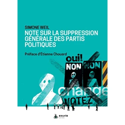 Afbeelding van Note sur la suppression générale des partis politiques