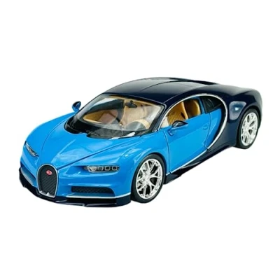 Afbeelding van Welly Bugatti Chiron Coupe 2016 1/24 metalen auto model sterven cast blauw