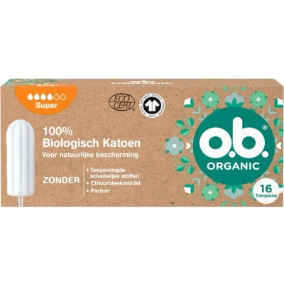 Afbeelding van OB Organic Cotton Super 16 stuks