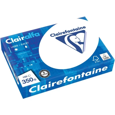 Afbeelding van Clairefontaine Clairalfa presentatiepapier ft A4, 350 g, pak van 125 vel