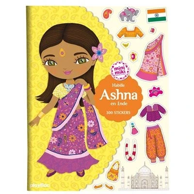 Image de Minimiki Stickers Habille Ashna en Inde