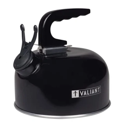 Afbeelding van Valiant FIR559 draagbare fluitketel van aluminium, 1 liter, zwart
