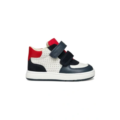 Afbeelding van Geox Sneakers laag voor kinderen, Maat: 20, White navy Leer en textiel