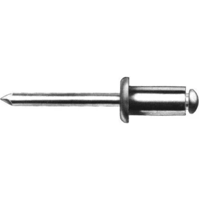 Afbeelding van Gesipa 1454031 Standaard blindklinknagel Platbolkop Open AL/ST 4,0 x 18mm (500st)