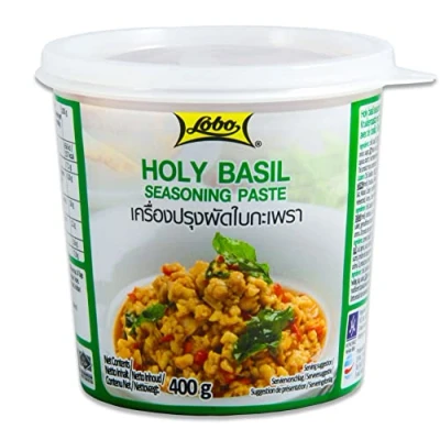 Afbeelding van Lobo Thaise Basilicum Kruidenpasta 400 g