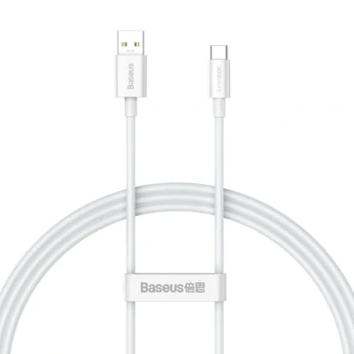 Afbeelding van Baseus Superior Series SUPERVOOC USB A naar C kabel 65W 1m wit