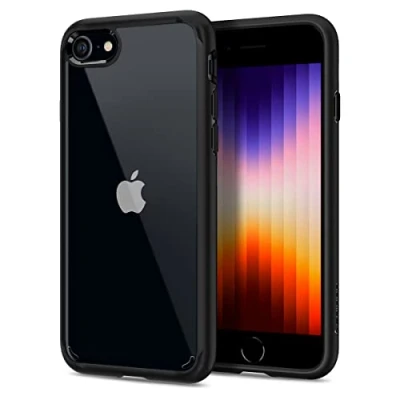 Afbeelding van Spigen Ultra Hybrid TPU Back Cover Zwart Apple iPhone SE 2020/2022/ 7/ 8