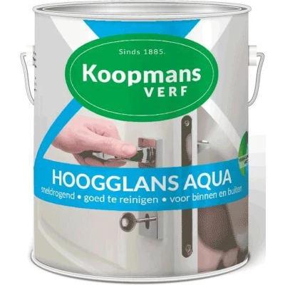 Afbeelding van Koopmans Hoogglans Aqua 2,5 liter Huis &amp; Interieur