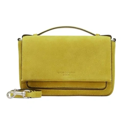 Afbeelding van LIEBESKIND BERLIN Leren Schoudertas Lea Hydro Suede Crossbody Hightech Donkergeel