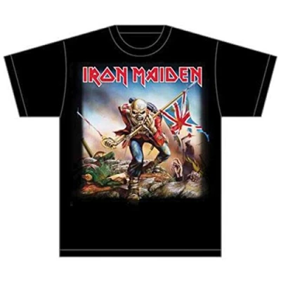 Afbeelding van Iron Maiden Trooper Heren T shirt L Zwart