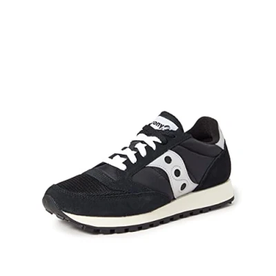 Afbeelding van Saucony JAZZ Original Vintage Unisex Sneakers laag, Maat: 42, Black/white Leer/ synthetisch