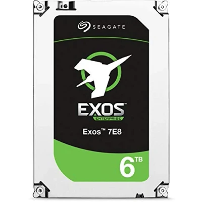 Afbeelding van Seagate Exos 7E8, 6 TB, interne harde schijf HDD, SATA, 3,5 inch, voor bedrijven en datacenters (ST6000NM0115)