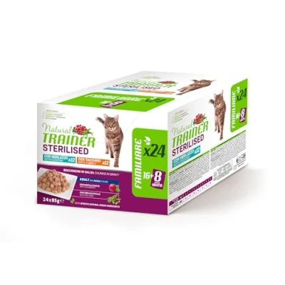 Afbeelding van 24 x 85 g Natural Trainer Adult Sterilised