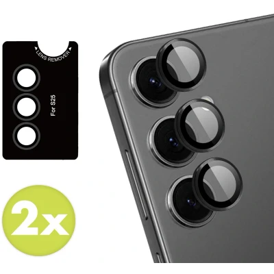 Afbeelding van imoshion 2 Pack Camera lens protector Screenprotector Geschikt voor Samsung Galaxy S25 Plus Zwart