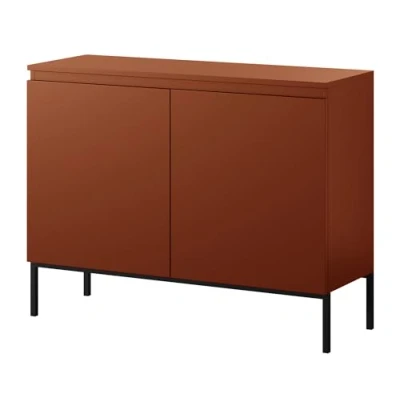 Afbeelding van Selsey Bemmi Dressoir 100 cm Baksteen met zwarte poten