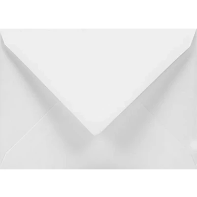 Afbeelding van Netuno 50 witte enveloppen C6 114 x 162 mm 120 g Aster Smooth extra met puntige klep elegante van hoge kwaliteit voor wenskaarten uitnodigingen bruiloft doop verjaardagen