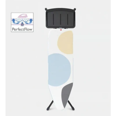 Afbeelding van Brabantia Perfect Flow Strijkplank B met Stoomunithouder 124 x 38 cm Spring Bubbles