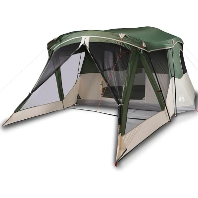 Afbeelding van Tent met luifel 4 persoons waterdicht groen
