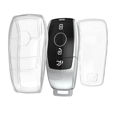 Afbeelding van kwmobile Autosleutel hoesje geschikt voor Mercedes Benz Smart Key (alleen Keyless) behuizing van TPU transparant in