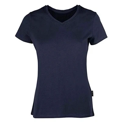 Image de HRM Luxury V F T Shirt Femme, Bleu Marine (04), XS