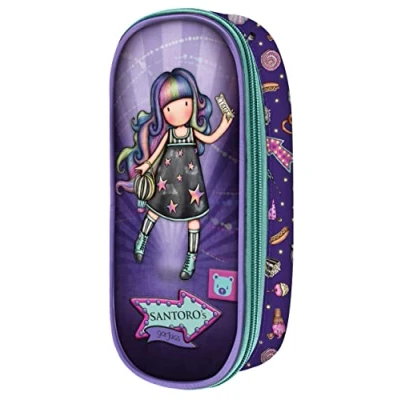 Afbeelding van Schoolpennenzak Gorjuss Up and away Paars (10 x 23 6 cm)