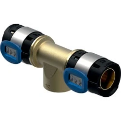 Afbeelding van Geberit FlowFit perskoppeling T stuk 25 x 1/2 20 met