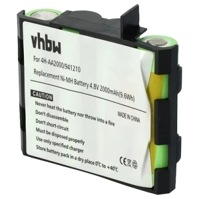Afbeelding van vhbw NiMH Batterij 1500 mAh (4,8 V) voor medische apparaten als spiersimulator zoals Compex 4H AA1500, 941210, 941213