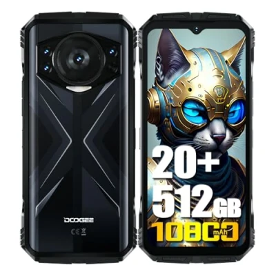 Afbeelding van DOOGEE S118 4G Rugged Smartphone (2024), 10800 mAh accu, Helio G99 20 GB + 512 GB, 6,58 inch FHD+, 50 MP Triple AI camera (8 nachtzicht) 32 MP, Android 14 waterdichte mobiele telefoon, NFC