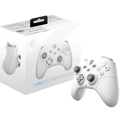 Afbeelding van MSI FORCE GC300 WIRELESS White Gaming Controller Bluetooth USB C