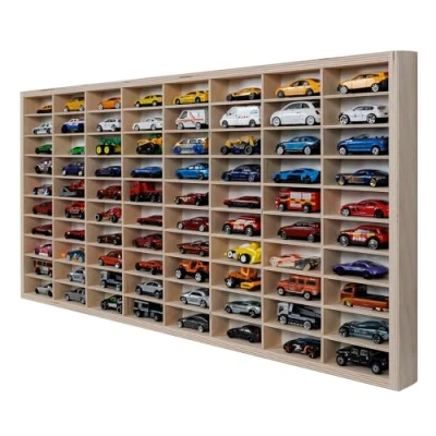 Afbeelding van Dekoralove houten organizer 80 x 40 cm voor laden Hot Wheels sieraden