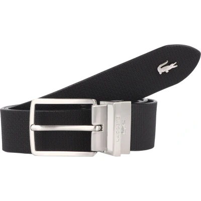 Afbeelding van Lacoste Embossed Mono Box Omkeerbare riem Leer