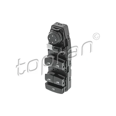 Afbeelding van TOPRAN 503 148 Schakelaar, raamopener Aan de bestuurderszijde, Voor BMW: 1 Hatchback, 5 Saloon, Touring