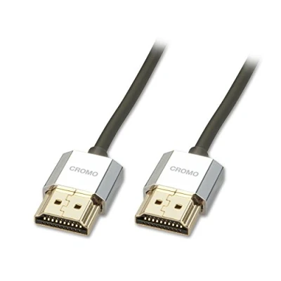 Afbeelding van LINDY 41676 HDMI kabel Aansluitkabel A stekker, stekker 4.50 m Grijs 4K UHD, OFC kabel, Rond, Afgesche