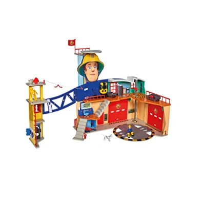 Image de Fireman Sam Ensemble de jeu caserne pompiers Multicolore