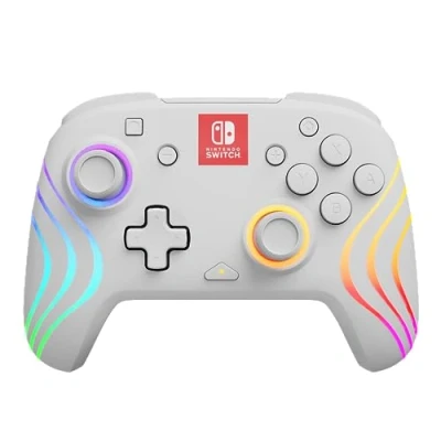 Afbeelding van PDP Draadloze Controller Afterglow Wave Wit Switch