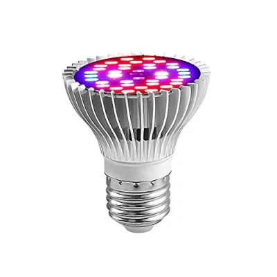 Afbeelding van Led groeilamp met volledig spectrum, 30 W, voor kamerplanten, groenten en hout, E27 ledlamp hydrocultuur, duurzaam hoge efficiëntie
