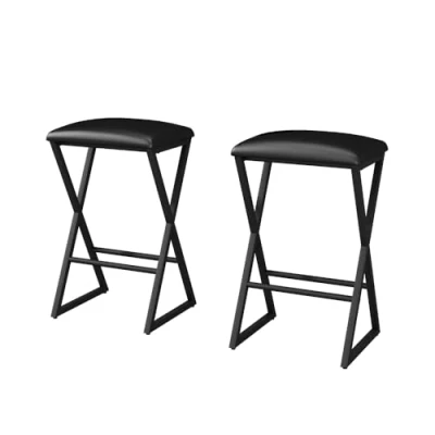 Afbeelding van Vicco Vault Barkruk set van 2 40 x 64 cm delen Zwart