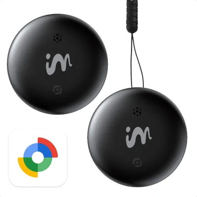 Afbeelding van imoshion Wireless Tag Bluetooth Tracker voor Android 2 pack Zwart