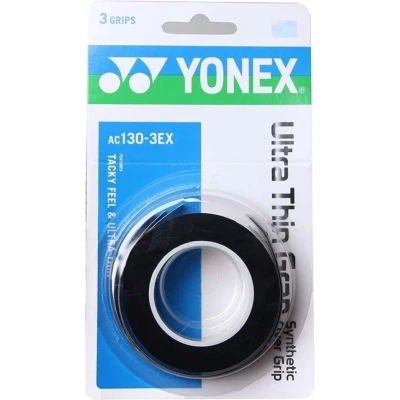Afbeelding van Yonex Overgrip Ac130 3ex Extra Dun 3 Stuks Zwart